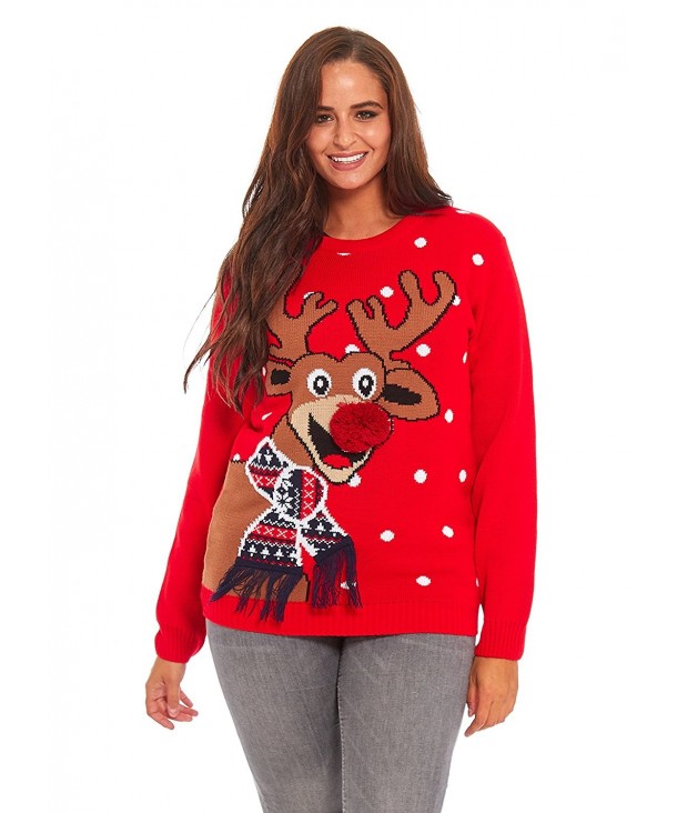 Ladies Christmas Sweater Dress Womens Tunic Xmas Fairisle Top by YLUT ...