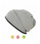 W&Y YING Three-Ways Winter Warm Soft Knit Men Women Slouchy Beanie Hat Skull Cap - Black+light Grey - CO188Q7GCW2