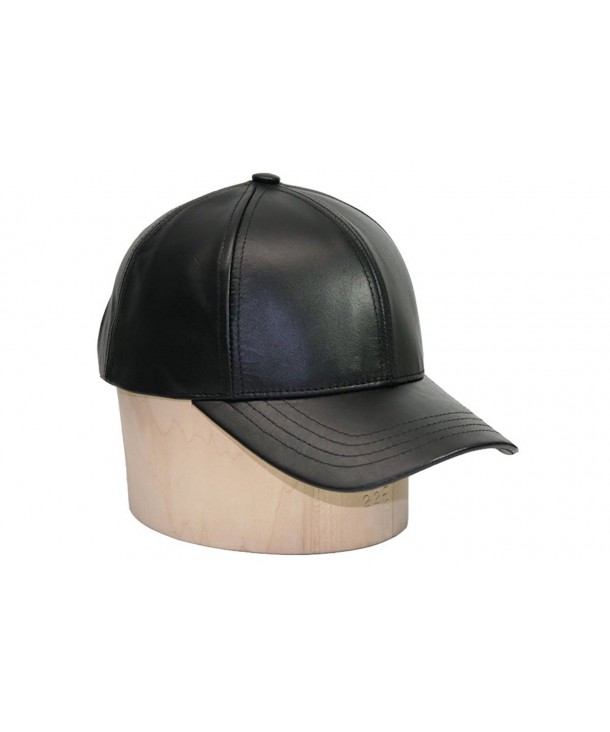 Genuine Cowhide Leather Baseball Cap Various Colors Made in USA Velcro ...