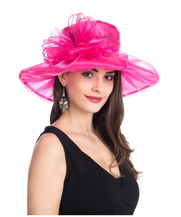 Women Kentucky Derby Church Cap Wide Brim Summer Sun Hat For Party ...