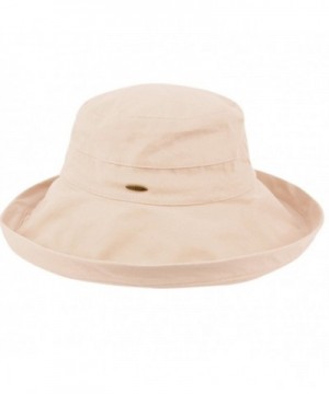 Women's Cotton Big Brim Hat with Inner Drawstring and UPF 50+ Rating A ...