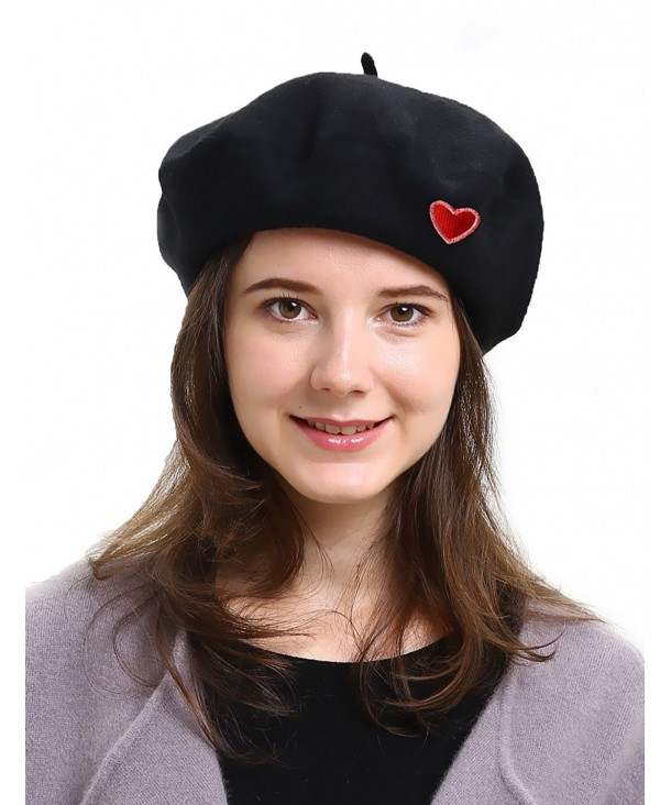 Classic Womens French Berets 100% Wool Fall Winter Beret Beanie Hat ...