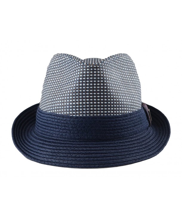 Mens Big Size 2 Tone Summer Straw Fedora Trilby Hat XL(60cm) XXL(62cm ...
