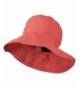 UPF 50+ Women's Polyester Bucket Shaped Hat - Coral Stripe W12S45B - C011D3H63MD