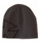 Cuffless Iron Cross Side Beanie Cap - Grey/Black - C6110X0UWKH