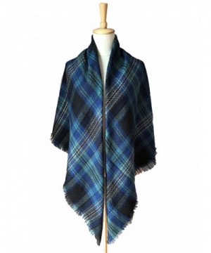 Women's Fashion Soft Warm Corlorful Plaid Blanket Scarf Wrap Shawl ...