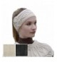 100% Irish Merino Wool Ladies Stylish Aran Knit Head Band by West End Knitwear - Charcoal - CZ11KNDTV79