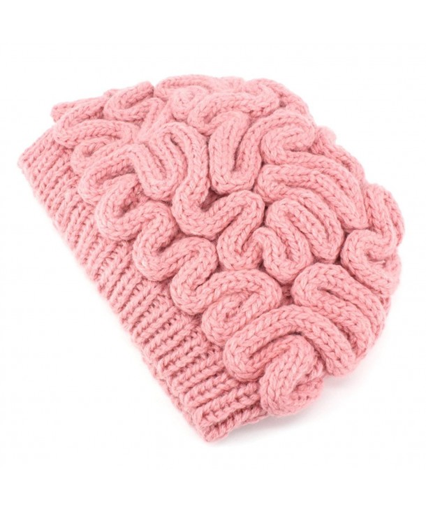 Hand Knitted Personality Brain Hat Kids Adults Crochet Beanie Cool ...