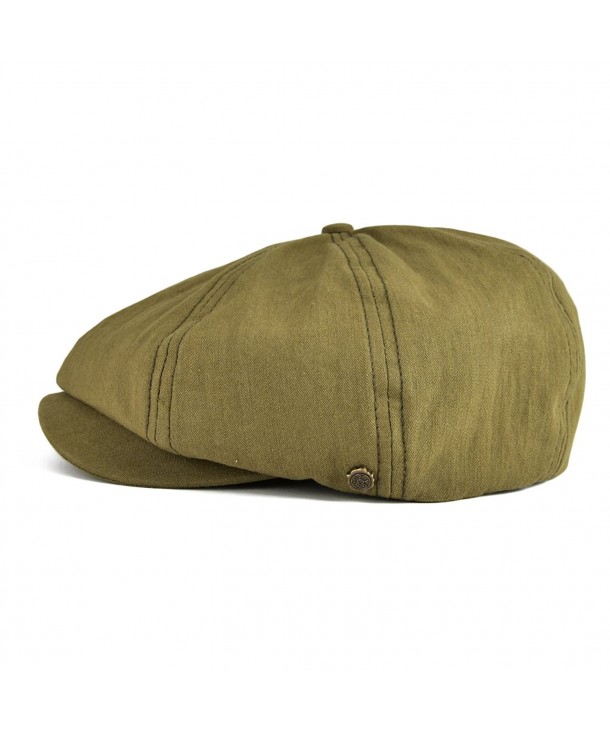 Men's Cotton 8 Panel Gatsby newsboy Cap IVY Hat BDMZ134 Army Green ...