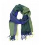 Bucasi Colorblock Green and Blue Plaid Scarf - CU11PNBF8HN