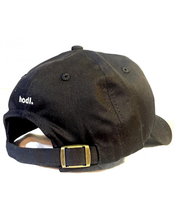 Black Bitcoin Adjustable Embroidered Hat CY1880KAZL6