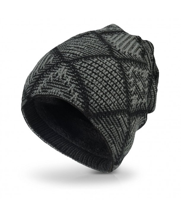 Beanie Hat Knit Hat Winter Skull Wool Hat Windproof For Men And Women Dark Grey One Size C312lw4ybw7 0063