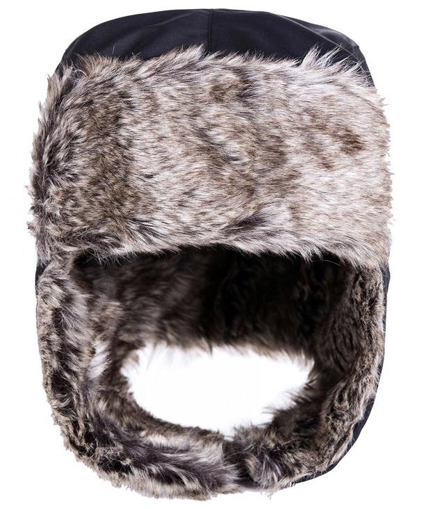 Women's Faux Fur Ear Flap Windproof Winter Trooper Snow Trapper Hat ...