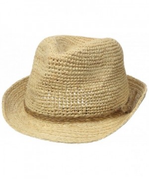 Women's Crocheted Raffia Panama Hat Natural C411AF5515P