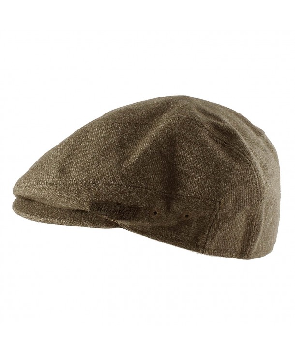 Soft Faux Wool Warm Newsboy Cap Gatsby Golf Hat Olive Brown CN11X5VXTPL