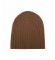 Miuk 2017 New Womens 100% Cashmere Beanie Trendy Chunky Stretch Cable Knit Hat - Coffee - CM12N5IB4XG