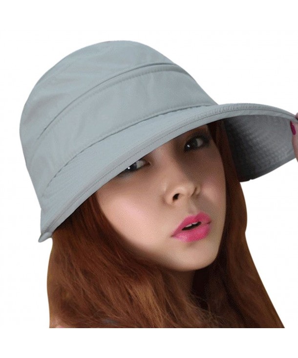 Womens 2in1 Wide Brim Summer Folding Anti-UV Golf Tennis Sun Visor Cap ...