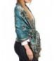 Sakkas 16126 Patterned Pashmina Turquoise in Wraps & Pashminas