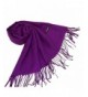 Easyhousehome women's plants cashmere shawl euramerican Pure color tassel scarf - Purple - CC186N8QZQU