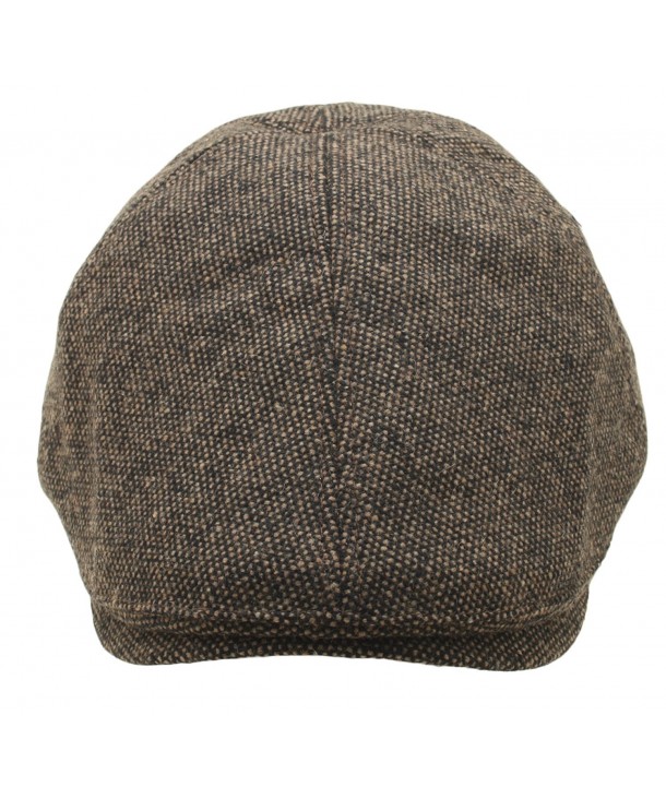 Men Tweed Homespun Ivy Flat Cap Woolen Newsboy Gatsby Hat Cabbie ...